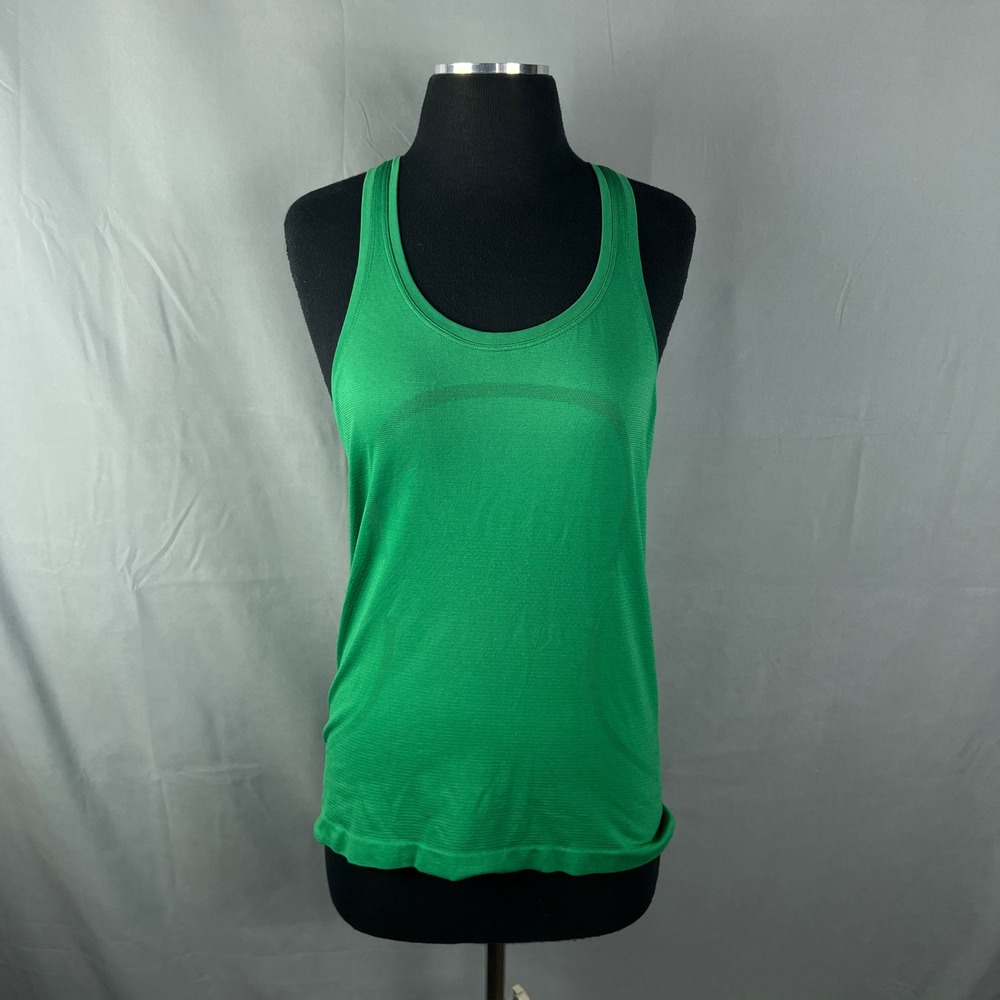 Lululemon Swiftly Tech Racerback Tank Top Womens 8 Green Athletic Yoga Running